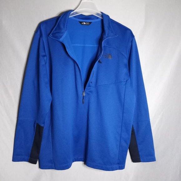 The North Face Men's Blue Long Sleeve 1/4 Zip Athletic Athleisure Sweatshirt XXL - Picture 3 of 8